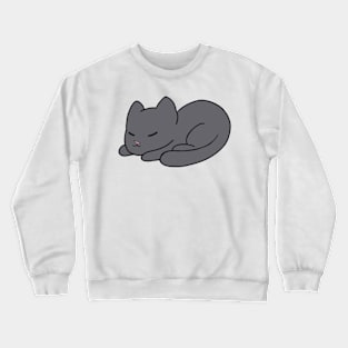 Sleepy black cat Crewneck Sweatshirt